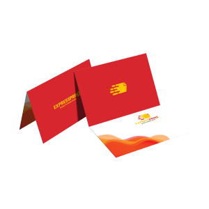 Customized Printing of Folded Business Card