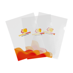 Customized Printing of L-Shape Plastic Folder