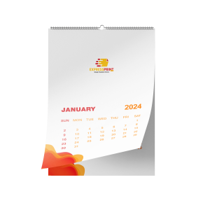 Customized Printing of Wire-O Wall Calendar